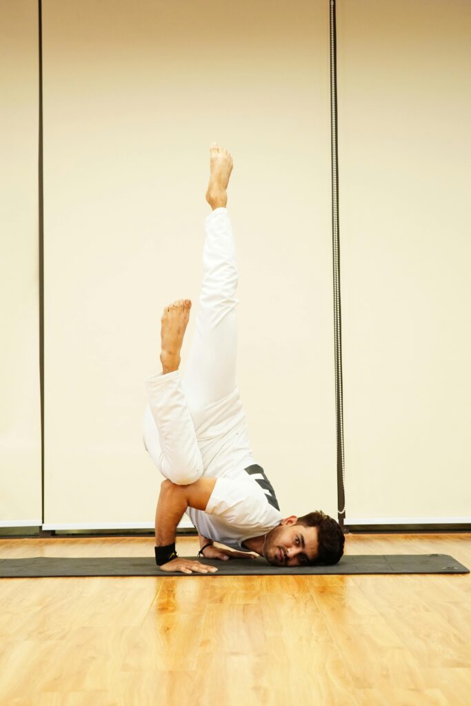 Man Practicing Yoga // Healthier Veterans Today