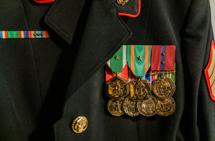 Military Scholarships, Close-Up Photo of Military Uniform with Medals // Healthier Veterans Today