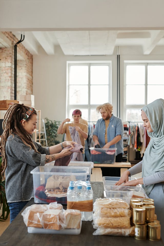 People Sorting Donations // Healthier Veterans Today