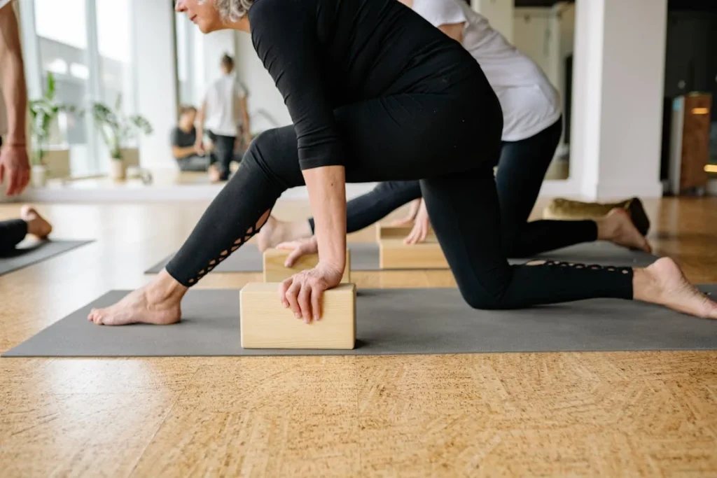 Elderly Women Exercising at Yoga Classes // Healthier Veterans Today